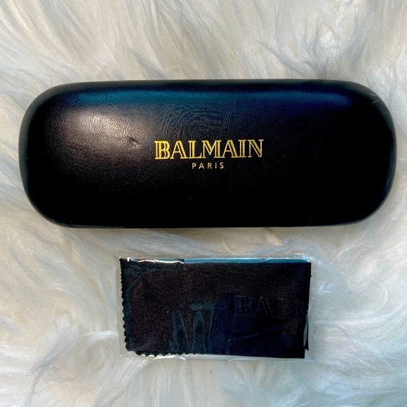 Balmain Paris Glasses Case and Cleaning Cloth - Picture 1 of 4